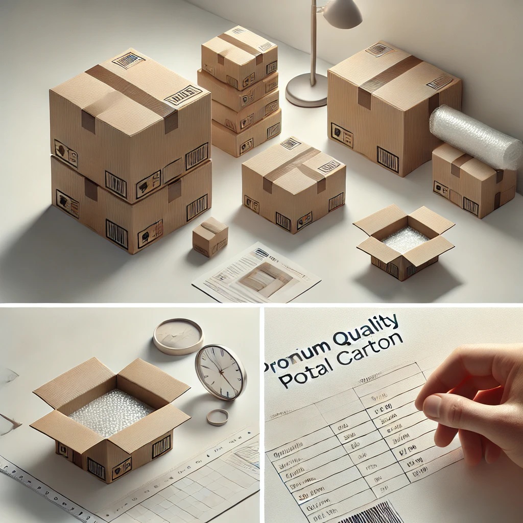 تولید کارتن پستی با کیفیت بالا برای بسته‌بندی و ارسال ایمن محصولات 